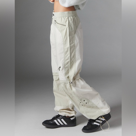 Silence + Noise Grey Lee Motocross Sage Streetwear Cargo Utility Pants Size S - Picture 14 of 14